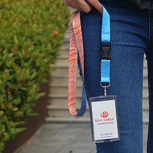 Durable Custom silkscreen keychain lanyard printing logo