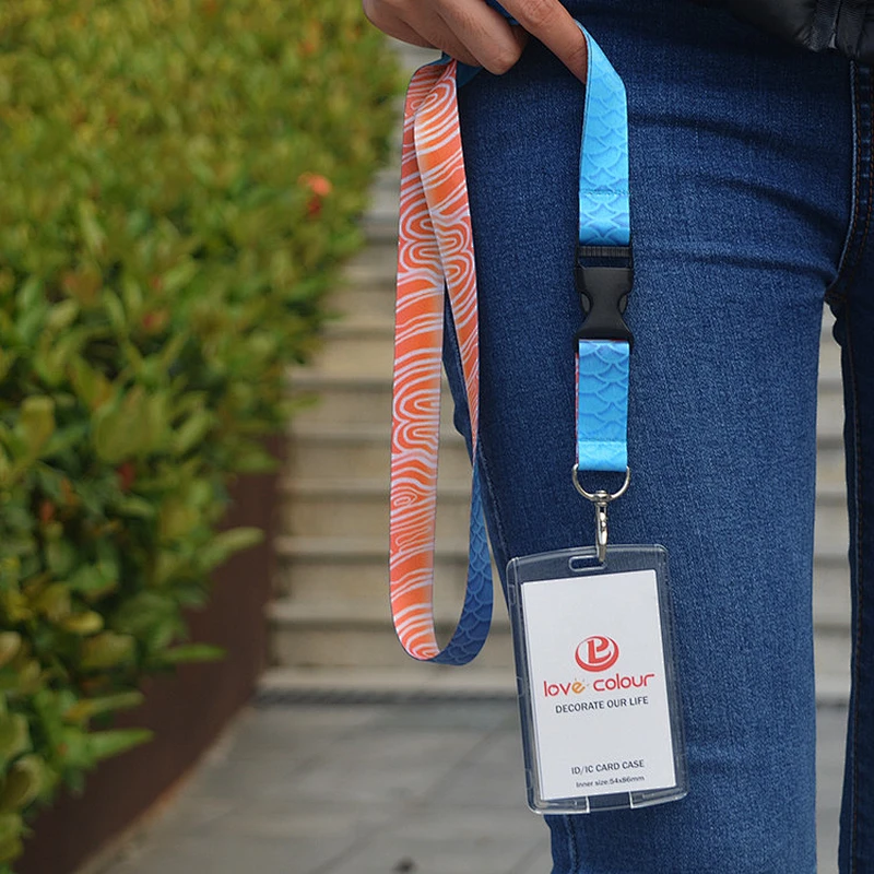 Durable Custom silkscreen keychain lanyard printing logo