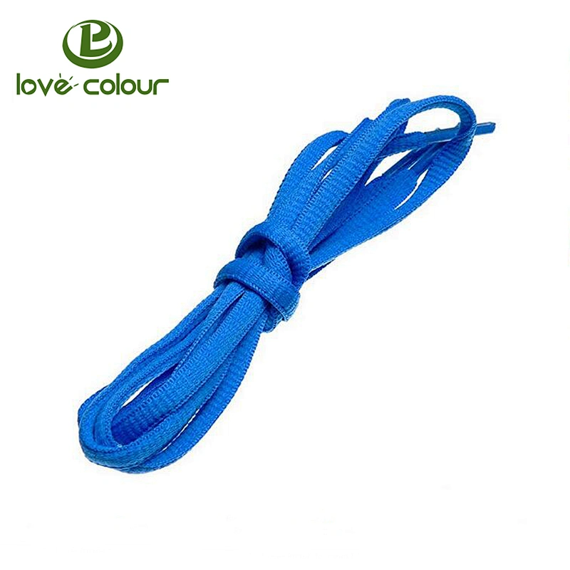 Blank Custom Polyester Flat Elastic Shoe laces without Logo
