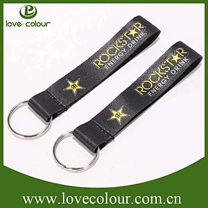 The factory direct sale short nylon keychain lanyard