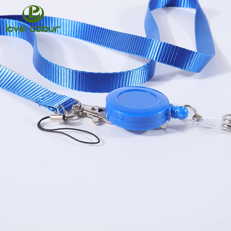 Custom popular polyester printing event lanyard and badge reel for card holder