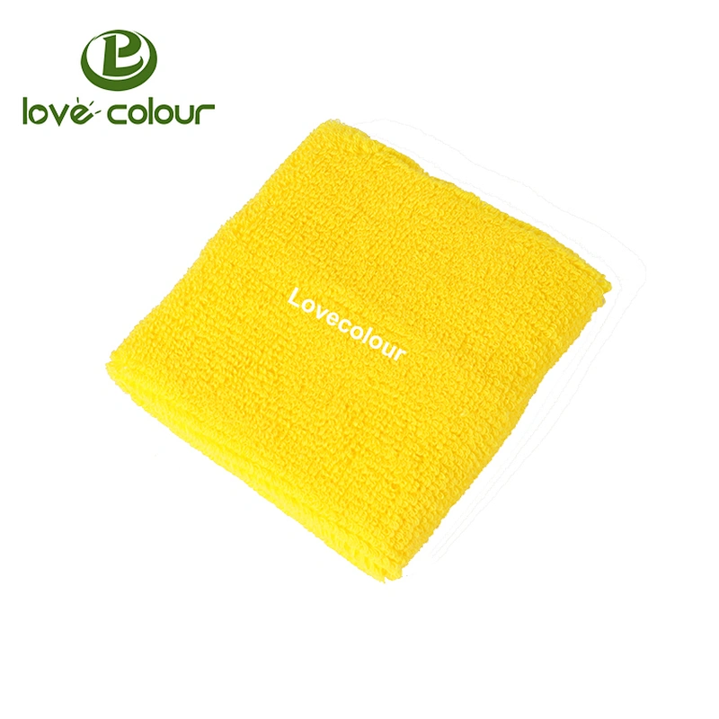 Custom embroidered / embroidery wrist sweatband for promotion