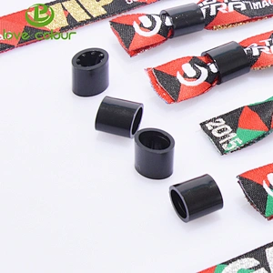Factory wholesale wristband one time use off or reusable sliding lock clasp