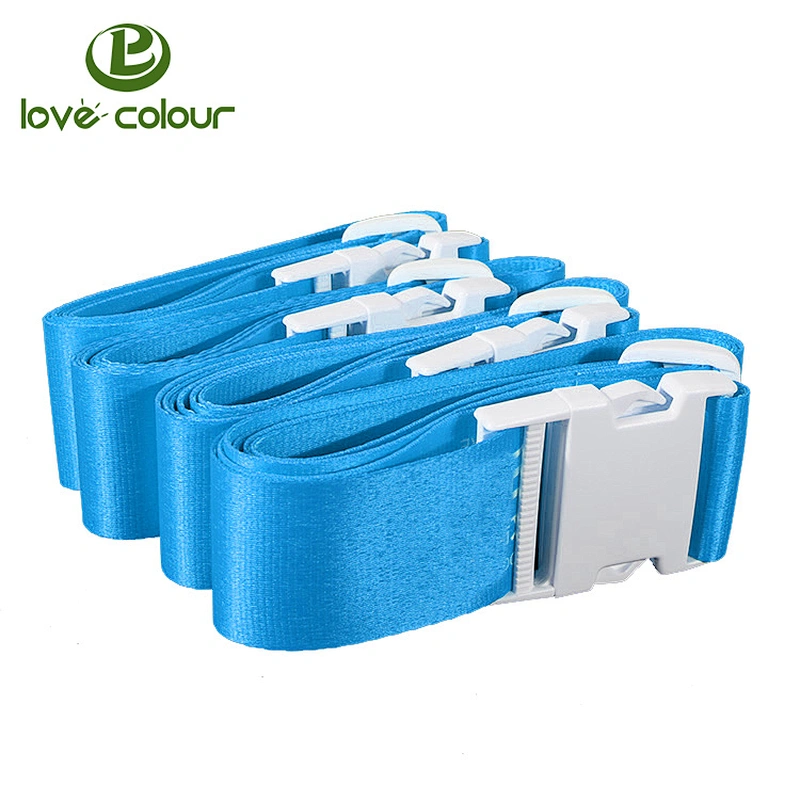 Custom strong sublimation printing luggage belt strap with plastic release buckle