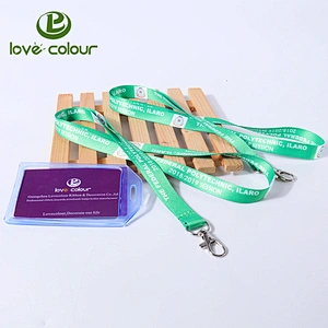 Custom Plastic Business Work ID Card Badge Holder Polyester Strap Lanyard Rope