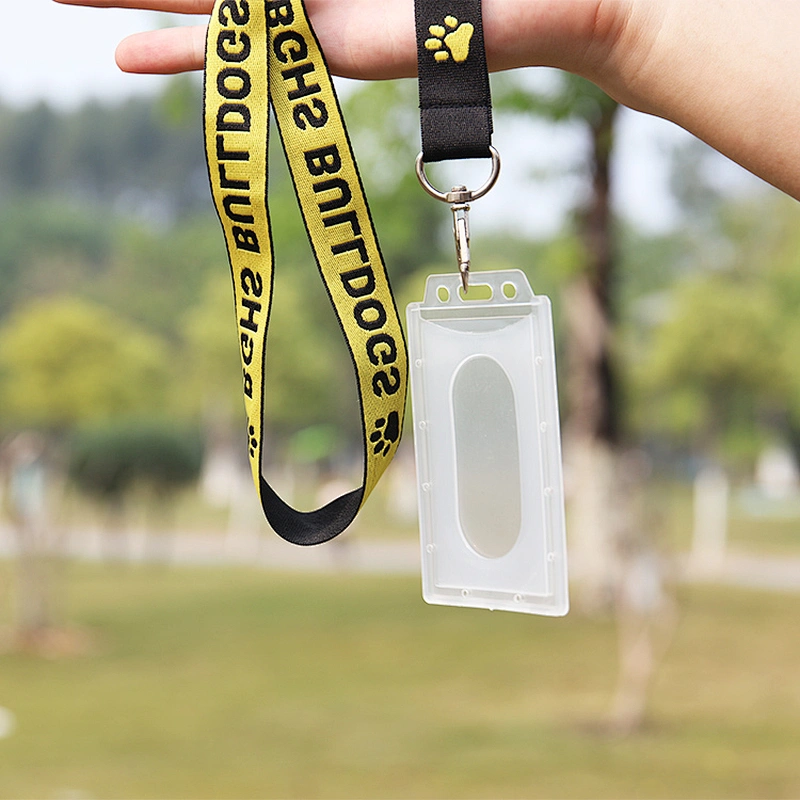 Custom Fashionable polyester identification cards holder lanyard tape
