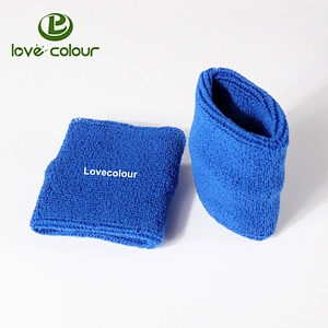 Customized high quality cool running cotton sweat wristband outdoor sport sweatband