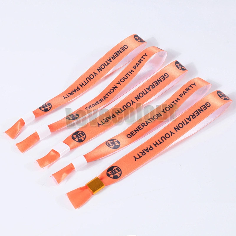 New Year festival polyester slide lock wristbands/bracelets