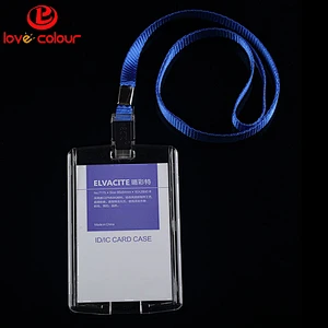 Wholesale high quality office card holder with strap