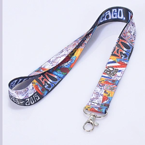 New custom attractive nice cartoon lanyard with metal hook