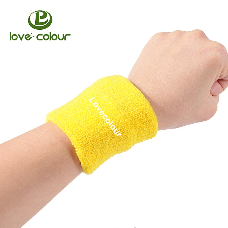 Custom Soft Cotton Sweat Wristbands With Printing Logo