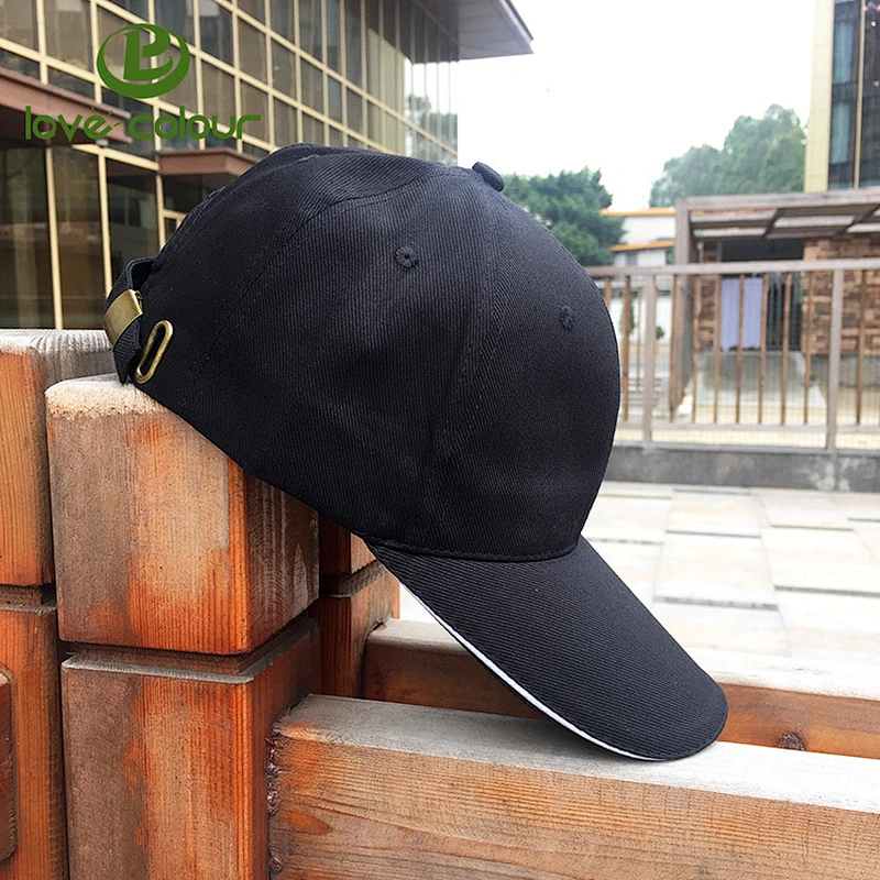 High quality wholesale 6 panel black baseball hat trucker caps for outdoor