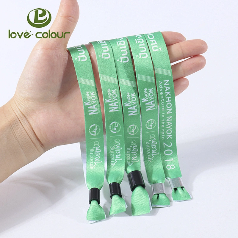 Polyester printing your logo wedding sublimation wristbands