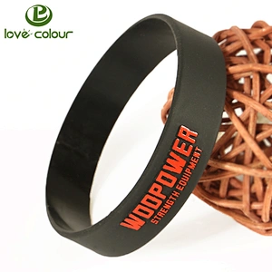 Custom Embossed Printing Sport Team Silicone Wristband For Men