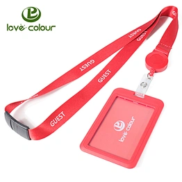 Factory Hot sale ID badge reel card holder printed logo neck lanyard