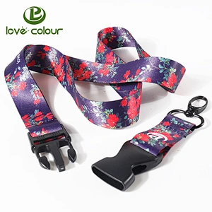 Custom Both Side Imprinted Lanyard Neck Strap with metal Clip Attachment