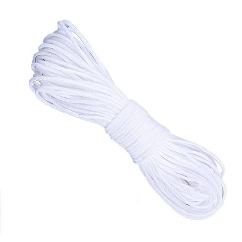 2,3, 4, 5, 6, 8, 10, 12mm Elastic White Cord Earloop Elastic Rope Elastic Cord