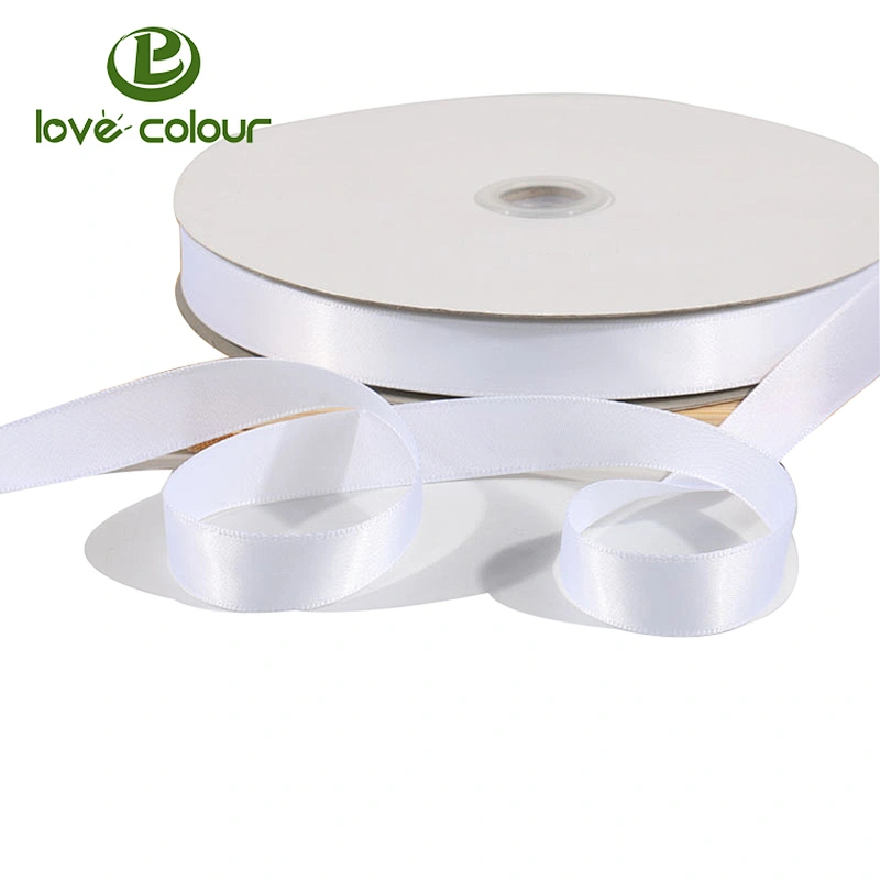 Custom bright orange color satin gift packing ribbon