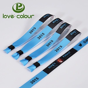 Promotional Cheap Logo Custom Full Color Wristband no Minimum Order