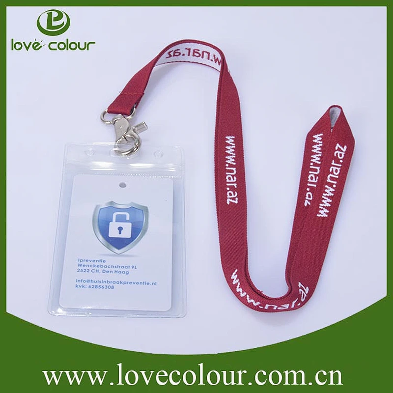 Lanyard accessories leather badge holder with lanyard strap