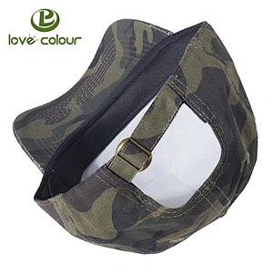 New style 6 panel 100% cotton camouflage baseball cap