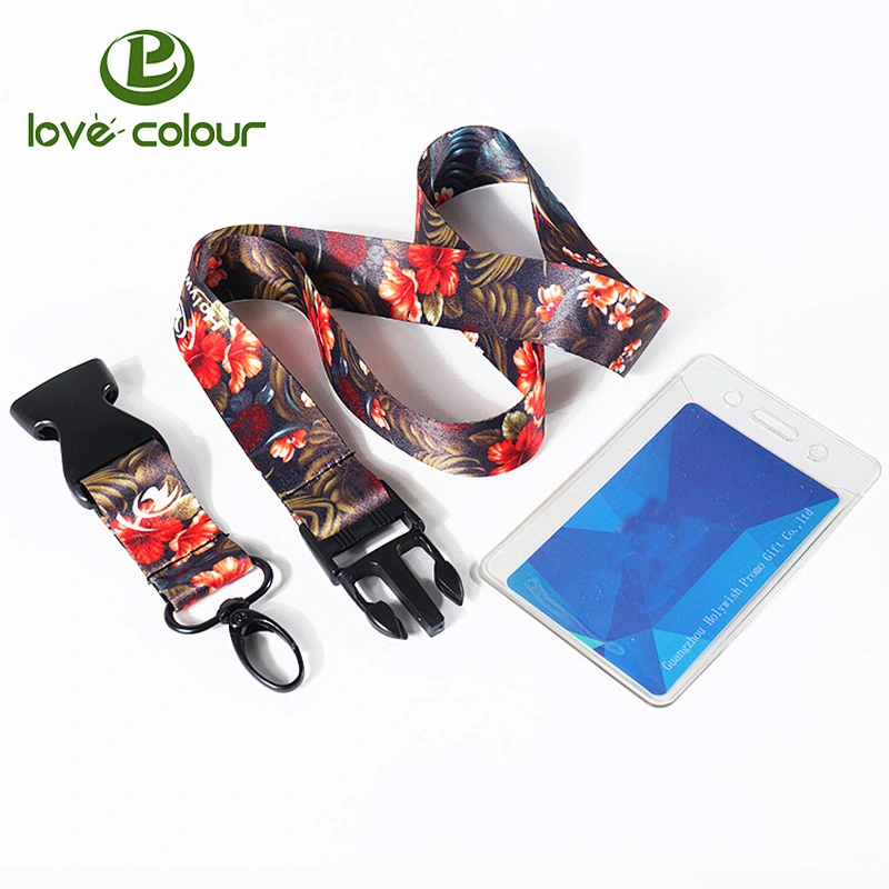 Personalized fashion custom printed card holder lanyard for new year