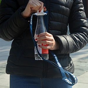 Cute water bottle holder lanyard/polyester adjustable neck strap