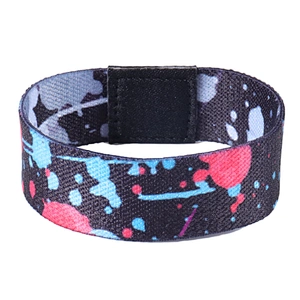 Polyester Custom Printed Elastic Wrist Band for Promotion Gift