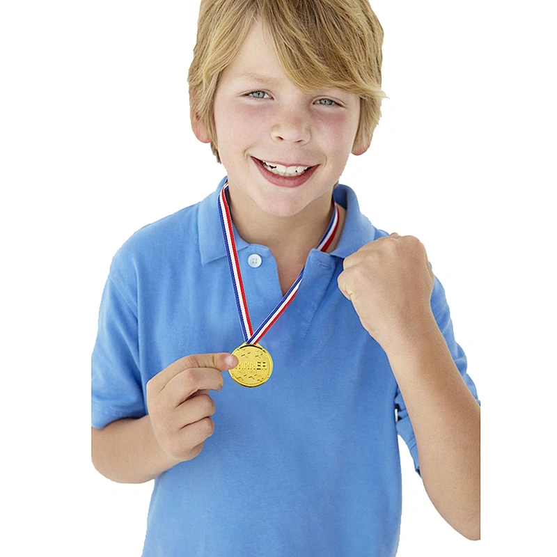 Good Quality Round Shaped Sport Medallions Medals With Lanyard Ribbon