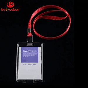 Wholesale custom color hard plastic ID card holder in stock
