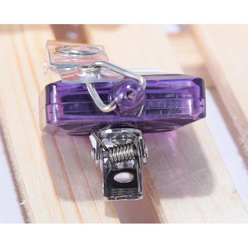 Promotional gift custom ID plastic transparent badge reel