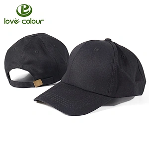 Hot fashion customized unisex blank black baseball hat