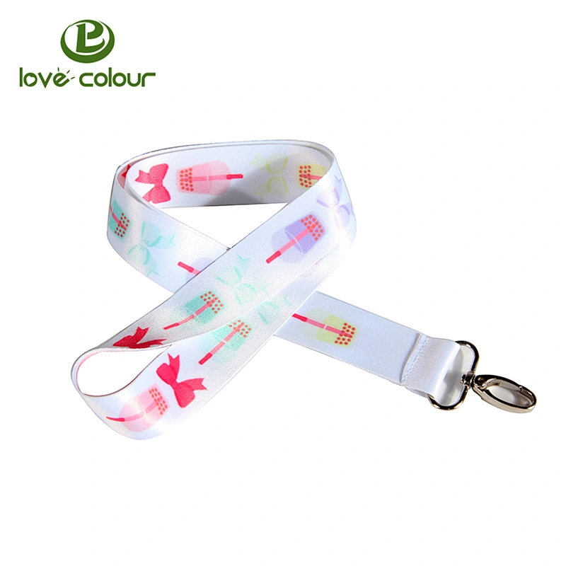 Custom Polyester Lanyards Strap with Cartoon Printing For Kids