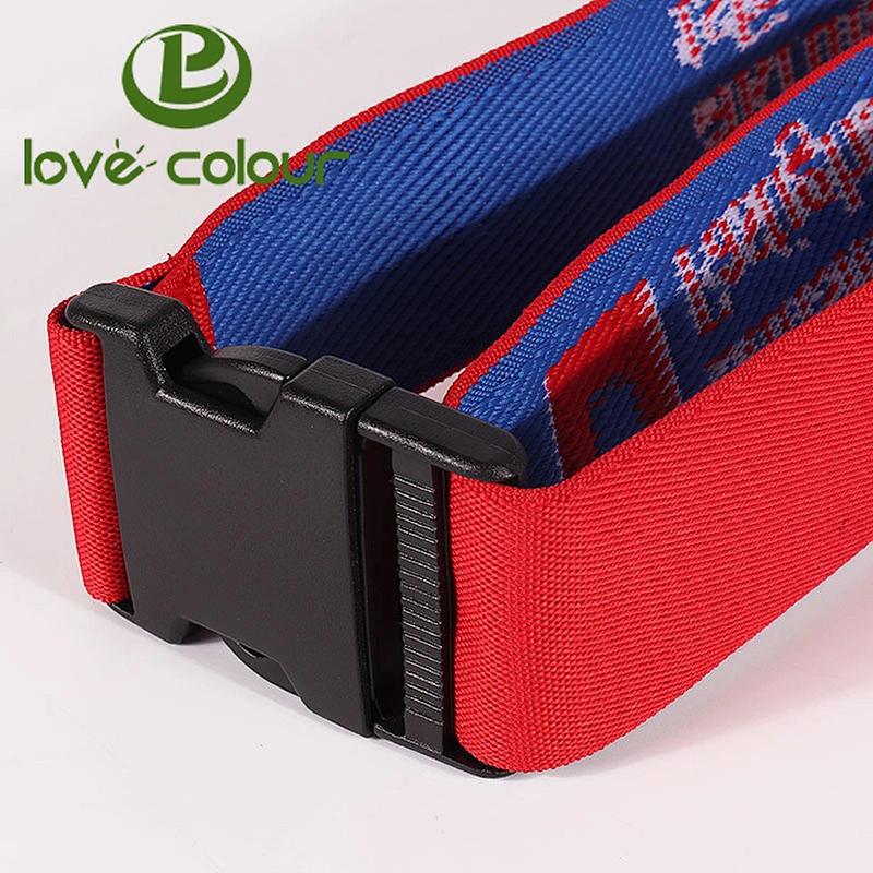 Securely plastic adjustable luggage strap buckle