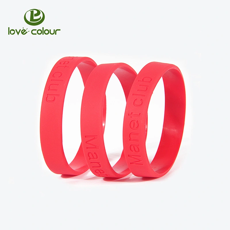 Custom kids and adult size silicone wristbands with printing logo