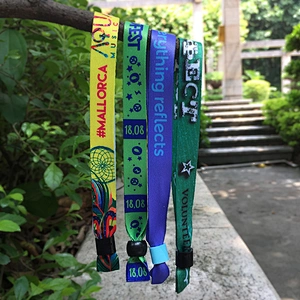 Factory price sublimation printing customised wristbands for events