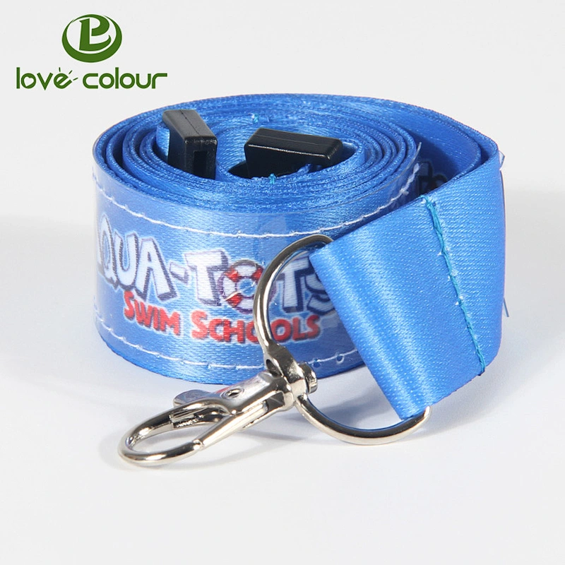 Custom neck strap sublimation lanyard ribbon factory