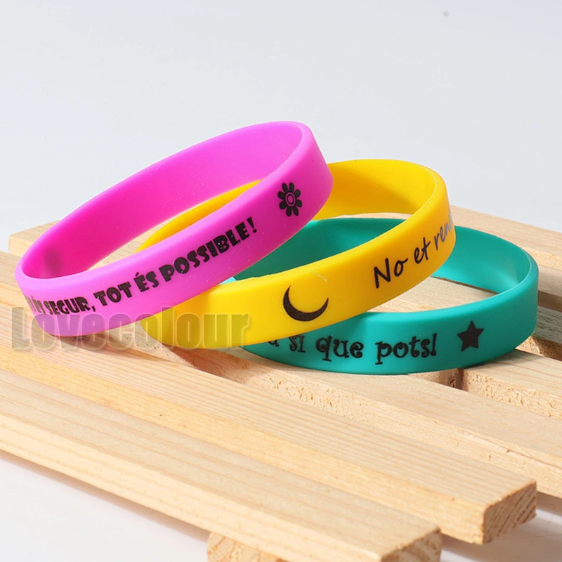 Custom Ink Injected Silicone Wristbands For Your Event