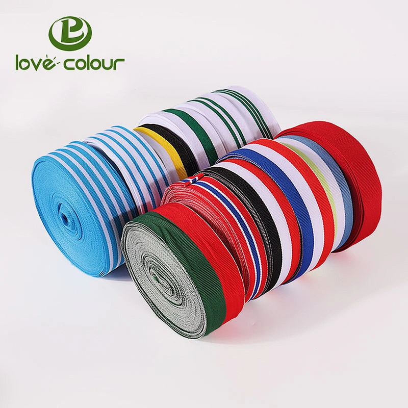 20mm/25mm/38mm/50mm Polyester Band Custom Black Printing Soft Ribbon Webbing