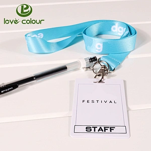 Hot sale id card holder staff lanyard for company