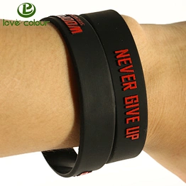 Wholesale cheap custom silicone material glow in the dark wristbands for event