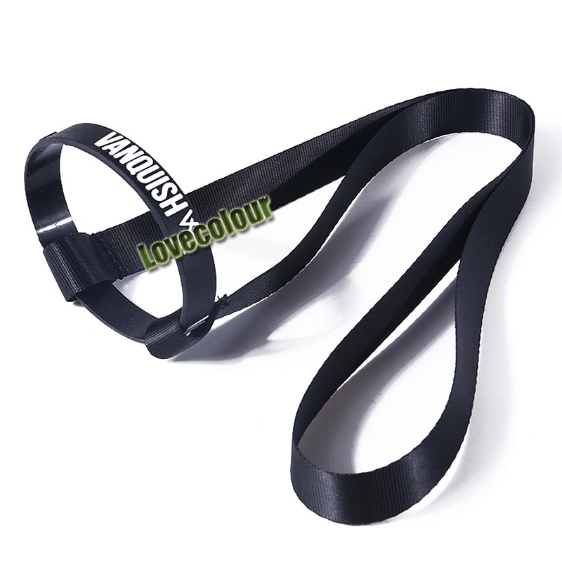 Custom Polyester Water Bottle Holder Silicone Cup Holder Lanyard