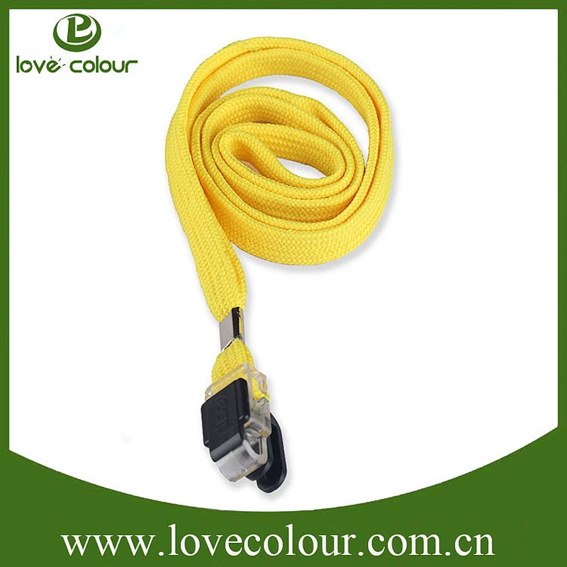 Wholesales in stock id card polyester lanyard neck strap