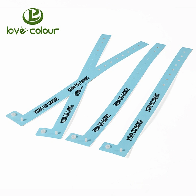 Wholesale custom printed one time vinyl wristband as ticket