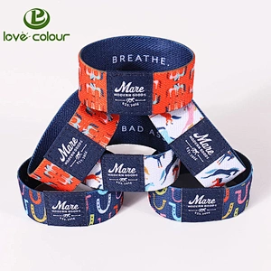 Custom Logo Activity Party Printing Wristband / Polyester Elastic Wrist band