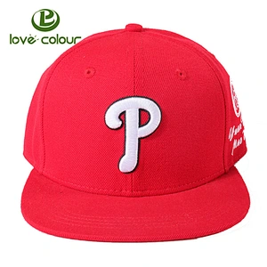 Hot sale cotton material cheap custom embroidery flat brim snapback caps