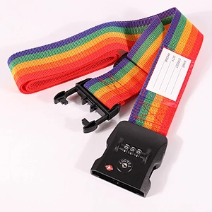 Polyester Black Color Travel Luggage Strap