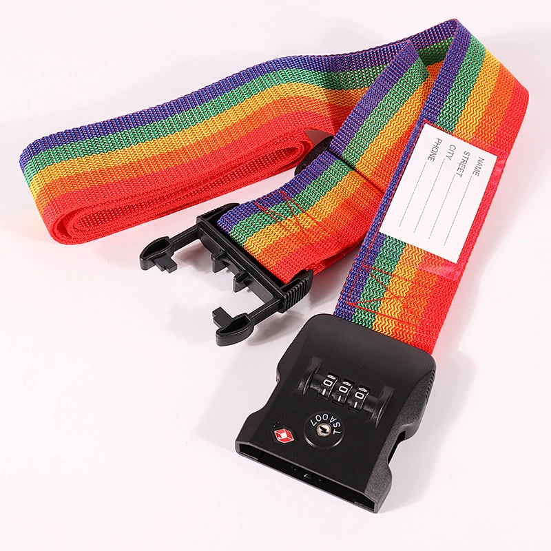 Polyester Black Color Travel Luggage Strap