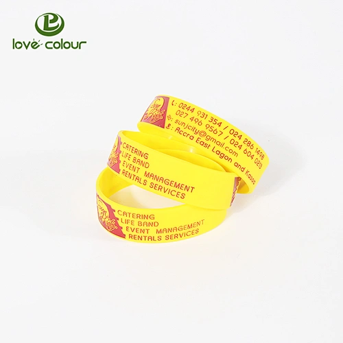 Fashional style sport customizable rubber wristband with logo