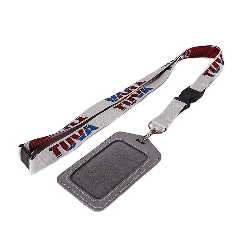 Polyester Visitor Neck Straps Lanyard With PVC Card Holder